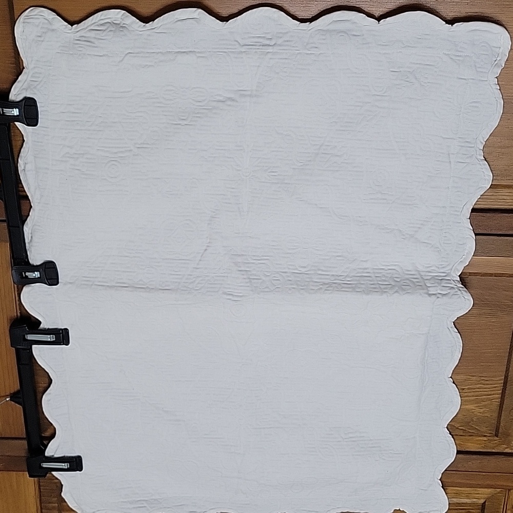 Housse NWOT Quilted Scalloped Edge 100% Cotton Pillow Sham